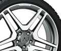 AMG light-alloy wheel, 20" Style IV, titanium grey paint finish, polished spokes